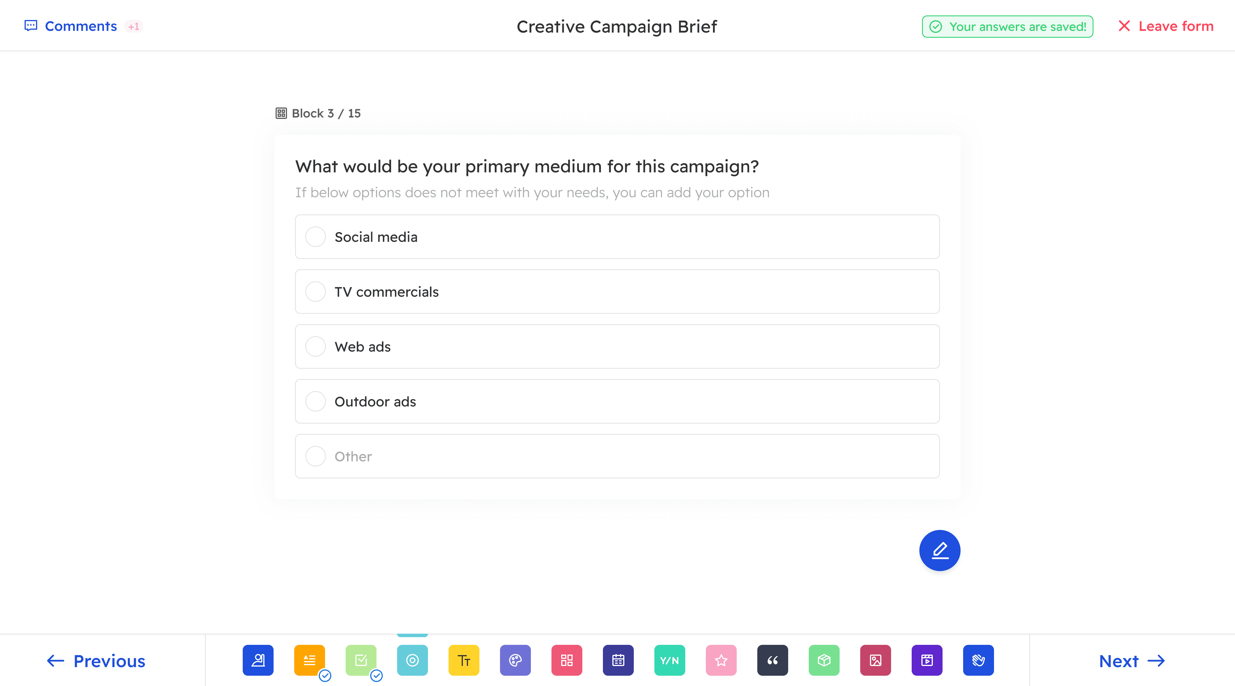 form builder dashboard user interface design